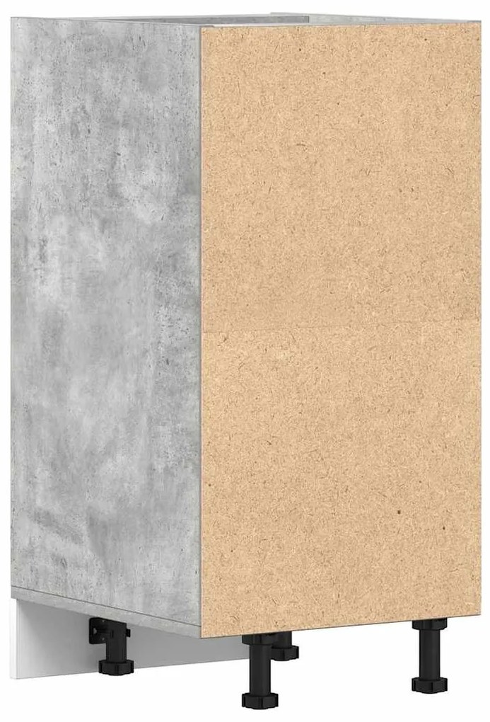 betonszürke szerelt fa alsószekrény 40x44,5x81,5 cm