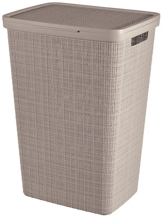 Curver Jute 58 l szennyestartó kosár fedéllel taupe