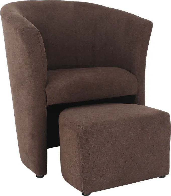 Klub fotel puffal, barna, ROSE