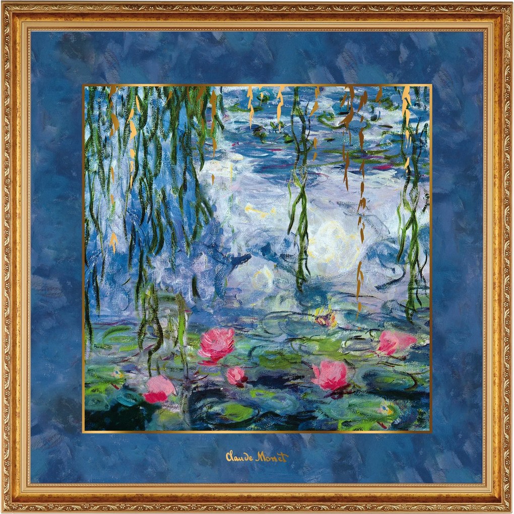 Goebel porcelán kép Monet Tavirózsa 68x68 cm limitált kiadás