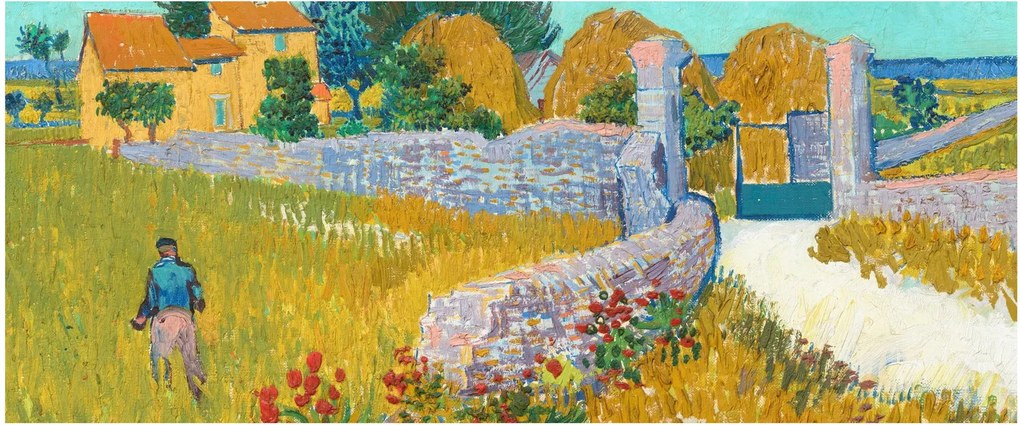 Kép - Vincent van Gogh, Farmhouse in Provence, reprodukciók (120x50 cm)