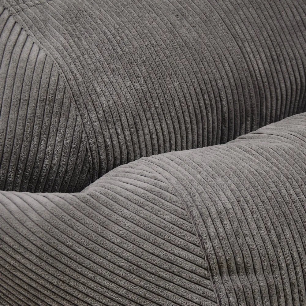 Mustársárga kordbársony gyerek babzsákfotel Roll 80 – SLOWDOWN