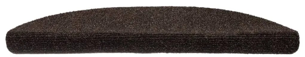 10 db barna tűlyukasztott öntapadó lépcsőszőnyeg 56 x 17 x 3 cm