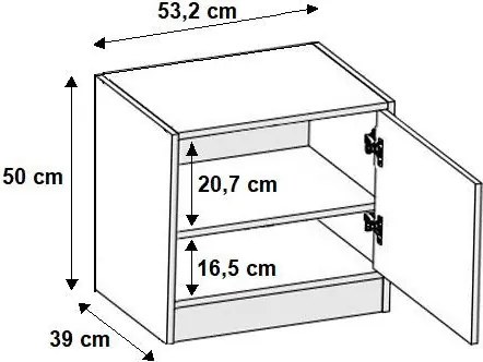 ROJ 11 Plus Előszobafal 106,4cm, Arany Tölgy