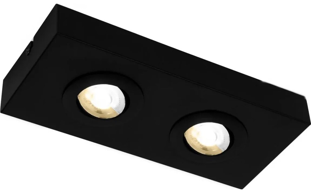 Briloner 3996025 - LED Spotlámpa CTS 2xLED/4W/230V 2700/4000K fekete