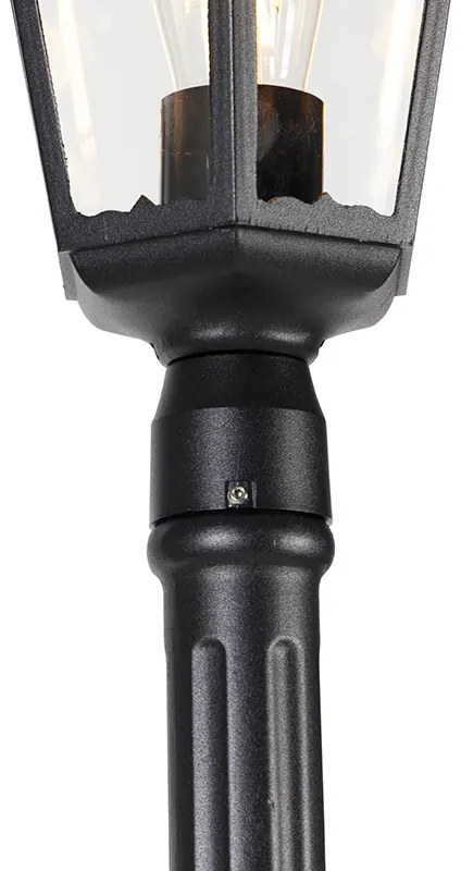 Okos kültéri lámpás fekete 200 cm IP44 Wifi ST64-gyel - Havana