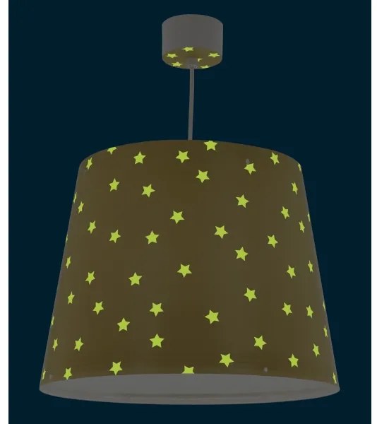 Dalber 82212A - Gyermekcsillár STAR LIGHT 1xE27/60W/230V sárga