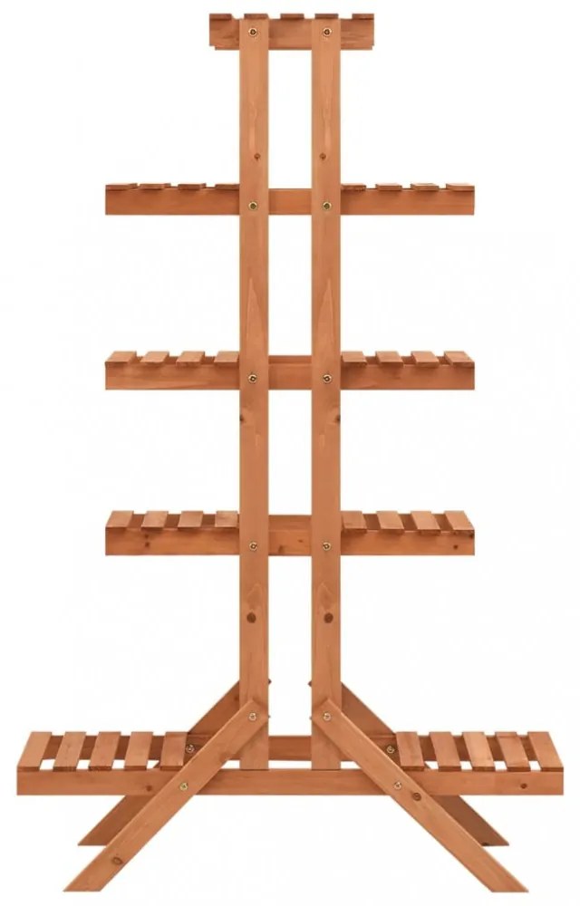 tömör fenyőfa virágtartó állvány 83 x 25 x 132 cm