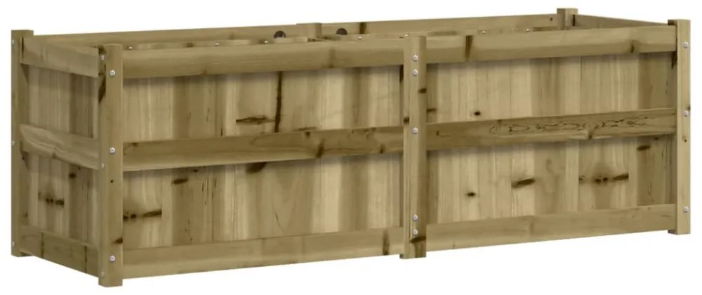impregnált fenyőfa kerti virágláda 150x50x50 cm