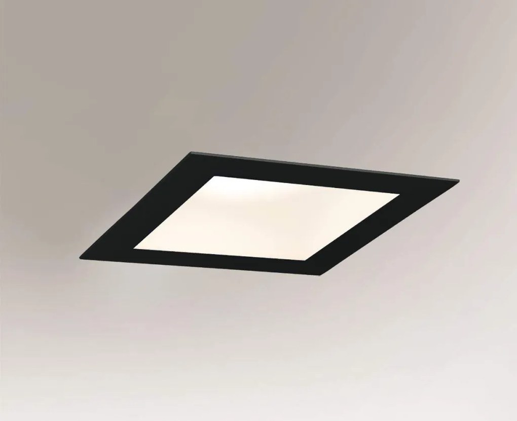 ANTIGO 8059 TOTTORI Fürdőszobai Beépíthető Lámpa Fekete LED IP44