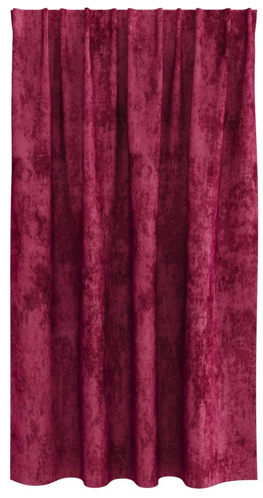 Velúr Függönyök 2 db gyűrűkkel Burgundi vörös 140x140 cm