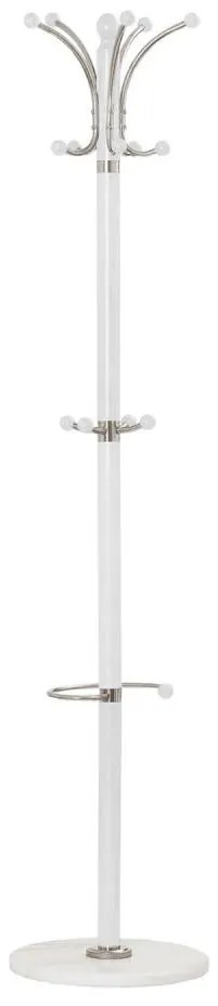 Kabáttartó 185x38 cm fehér