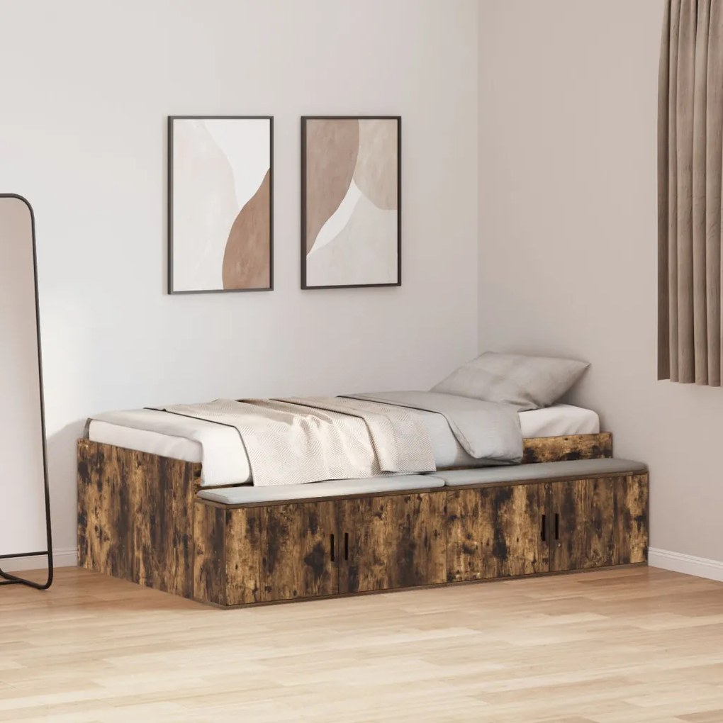 Tárolóágy keret Füstölt tölgy 90x200 cm