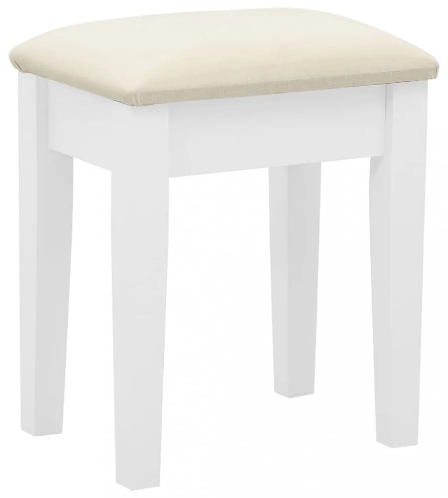 fehér császárfa MDF fésülködőasztal ülőkével 65x36x128 cm