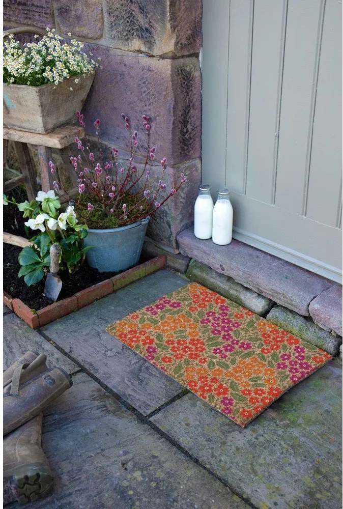 Kókuszrost lábtörlő 40x60 cm Floral – Artsy Doormats