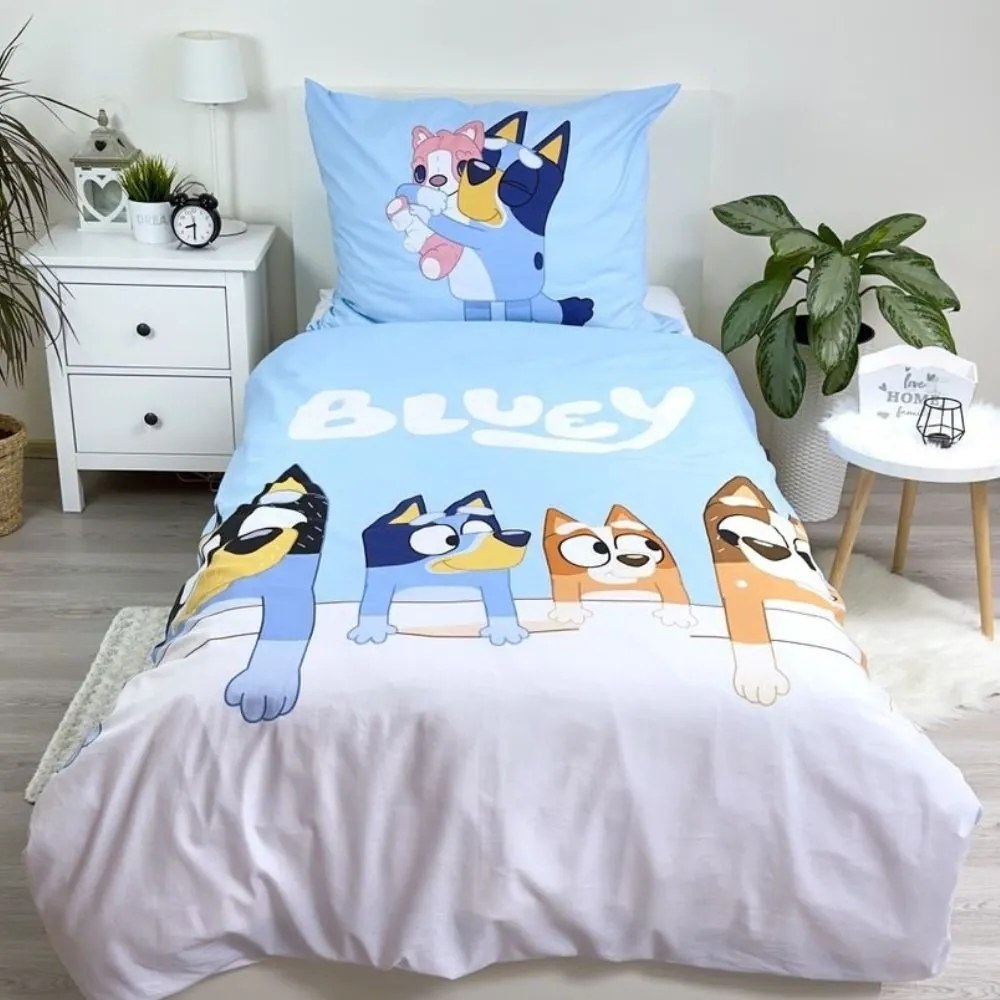 Bluey Family ágyneműhuzat 140×200cm, 70x90 cm