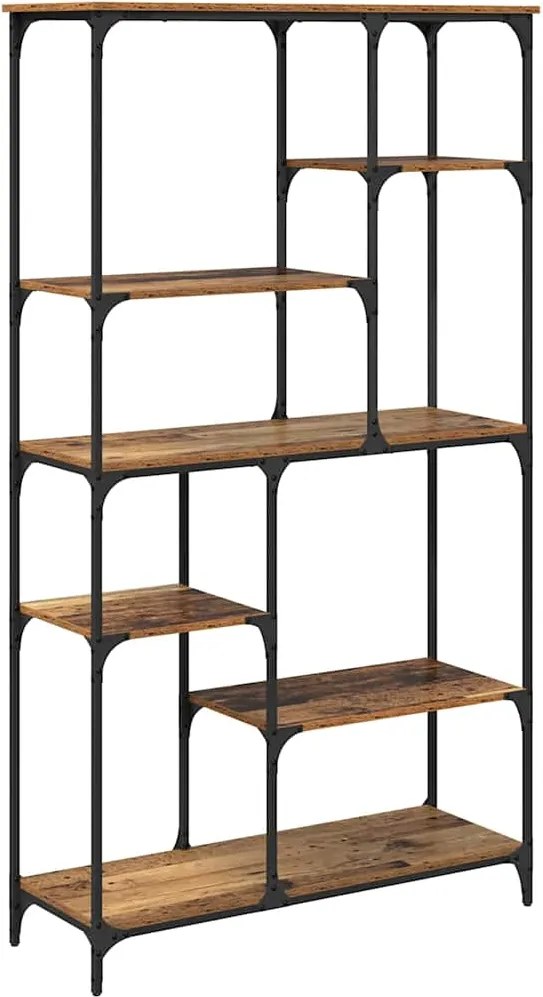 vidaXL Könyvespolc Öreg fa 99 x 35,5 x 176 cm Faanyag