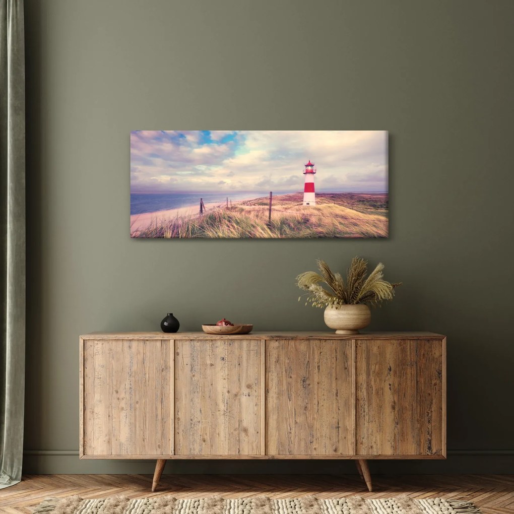 Kép - Vörös világítótorony (120x50 cm)