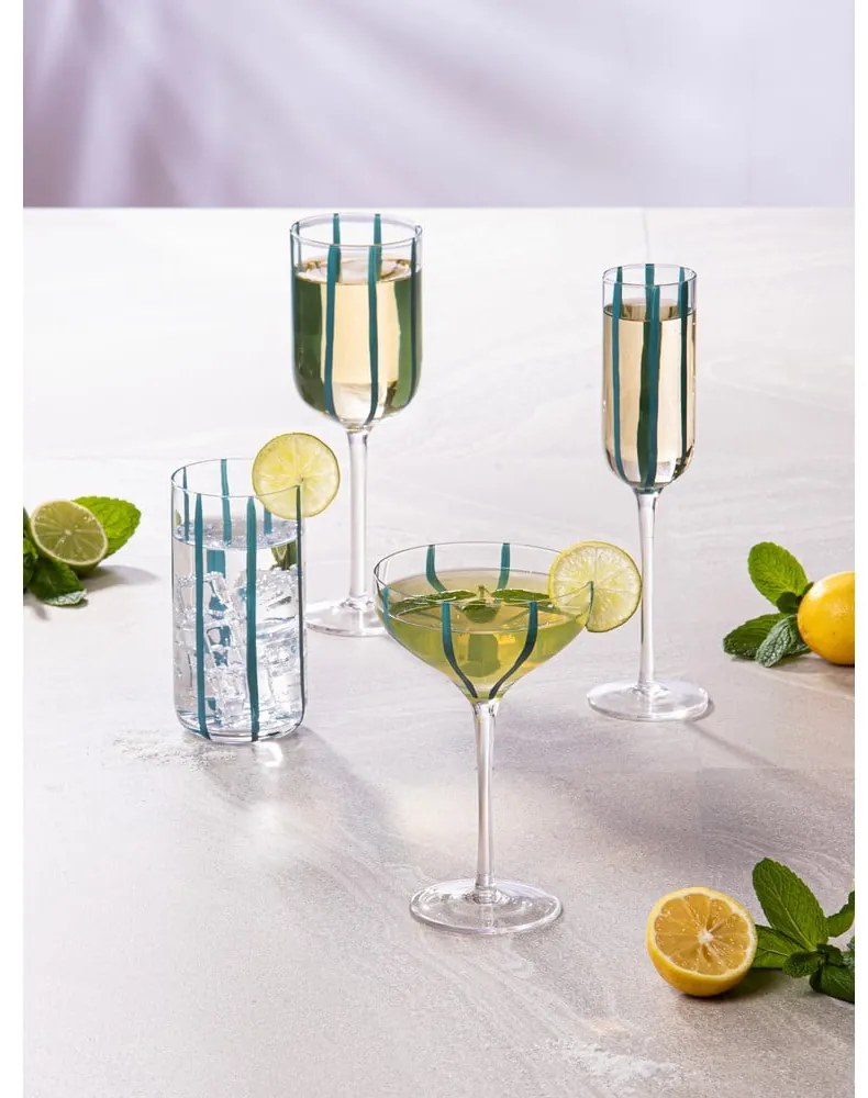 Pezsgőspohár szett 4 db-os 180 ml Stripe – Ladelle