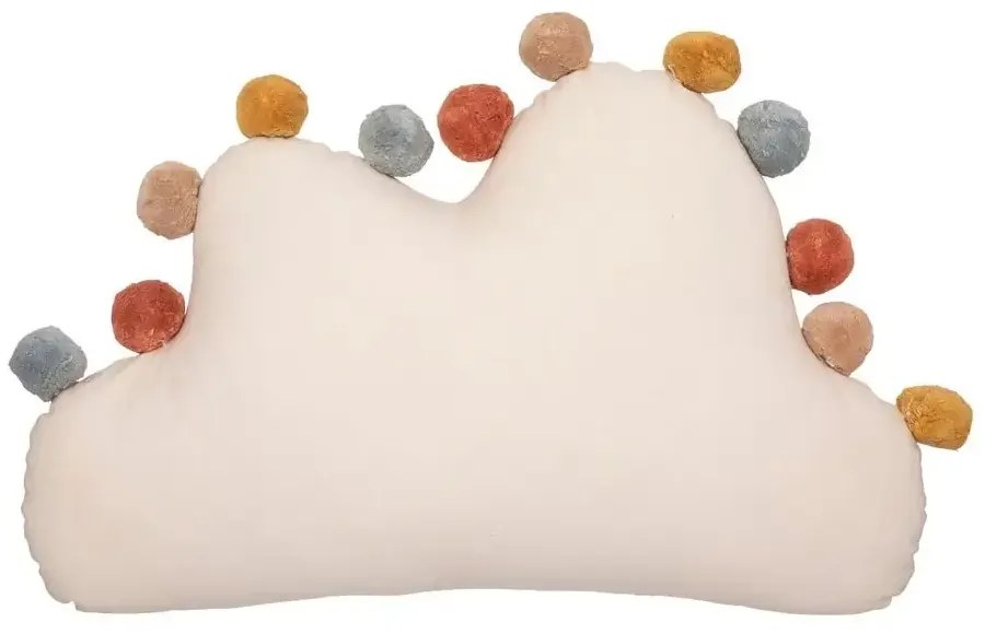 POMPOM CLOUD gyerek díszpárna 30 x 50 cm