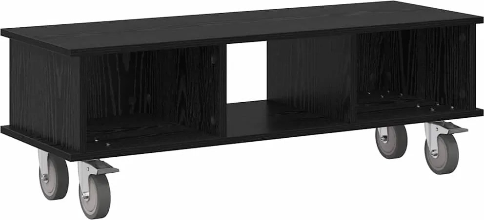 vidaXL TV állvány Fekete tölgy 100 x 35 x 35 cm Faanyag