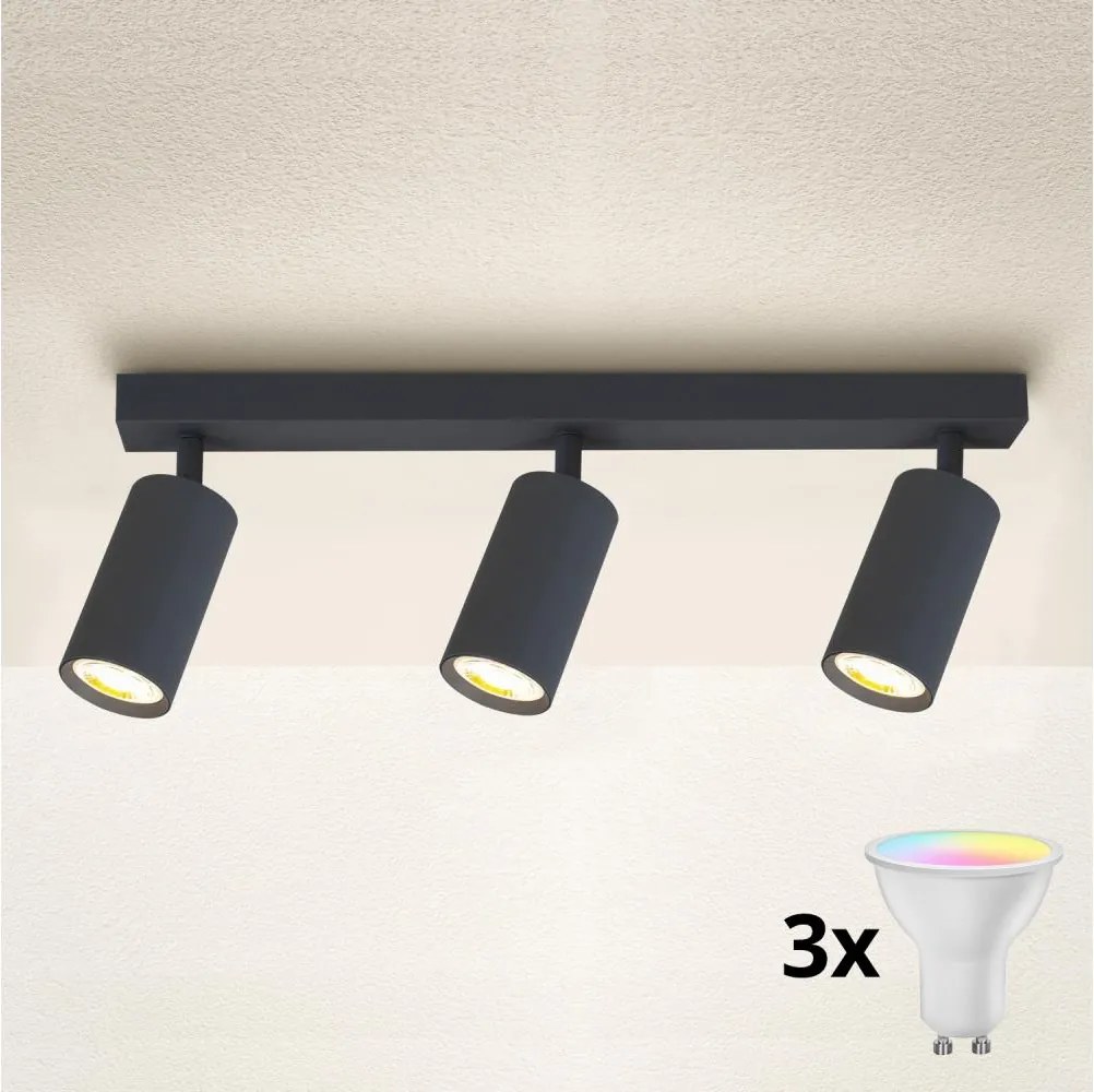 Brilagi - LED dimmelhető spotlámpa SELE 3xGU10/6W/230V antracit