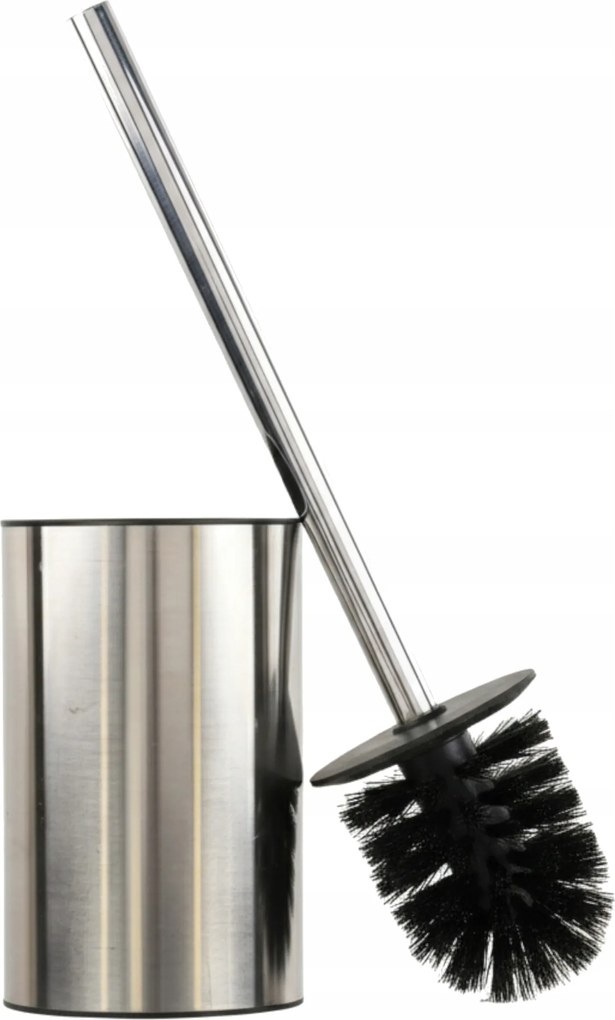 Wc kefe szabadonálló rozsdamentes acél H 37 cm ezüst