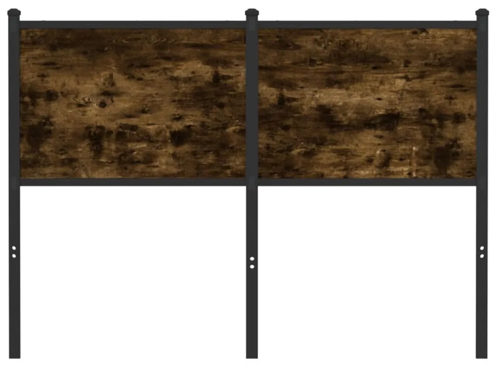 füstös tölgy színű szerelt fa és acél fejtámla 120 cm