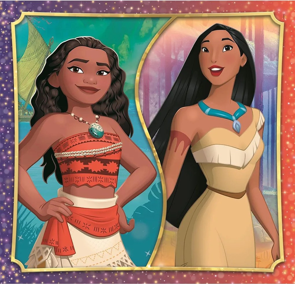 Disney Hercegnők Portrait 3x48 db-os puzzle Clementoni