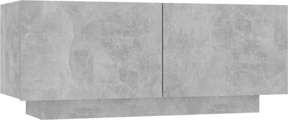 vidaXL betonszürke forgácslap éjjeliszekrény 100 x 35 x 40 cm