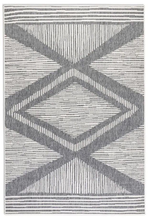 Szürke-krémszínű kültéri szőnyeg 200x290 cm Gemini – Elle Decoration