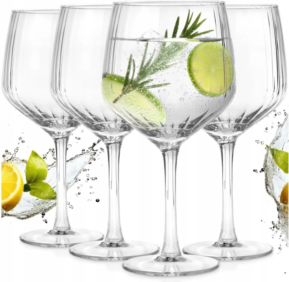 4x Ginu poharak aperola koktélok víz nagy pohár szett 580 ml