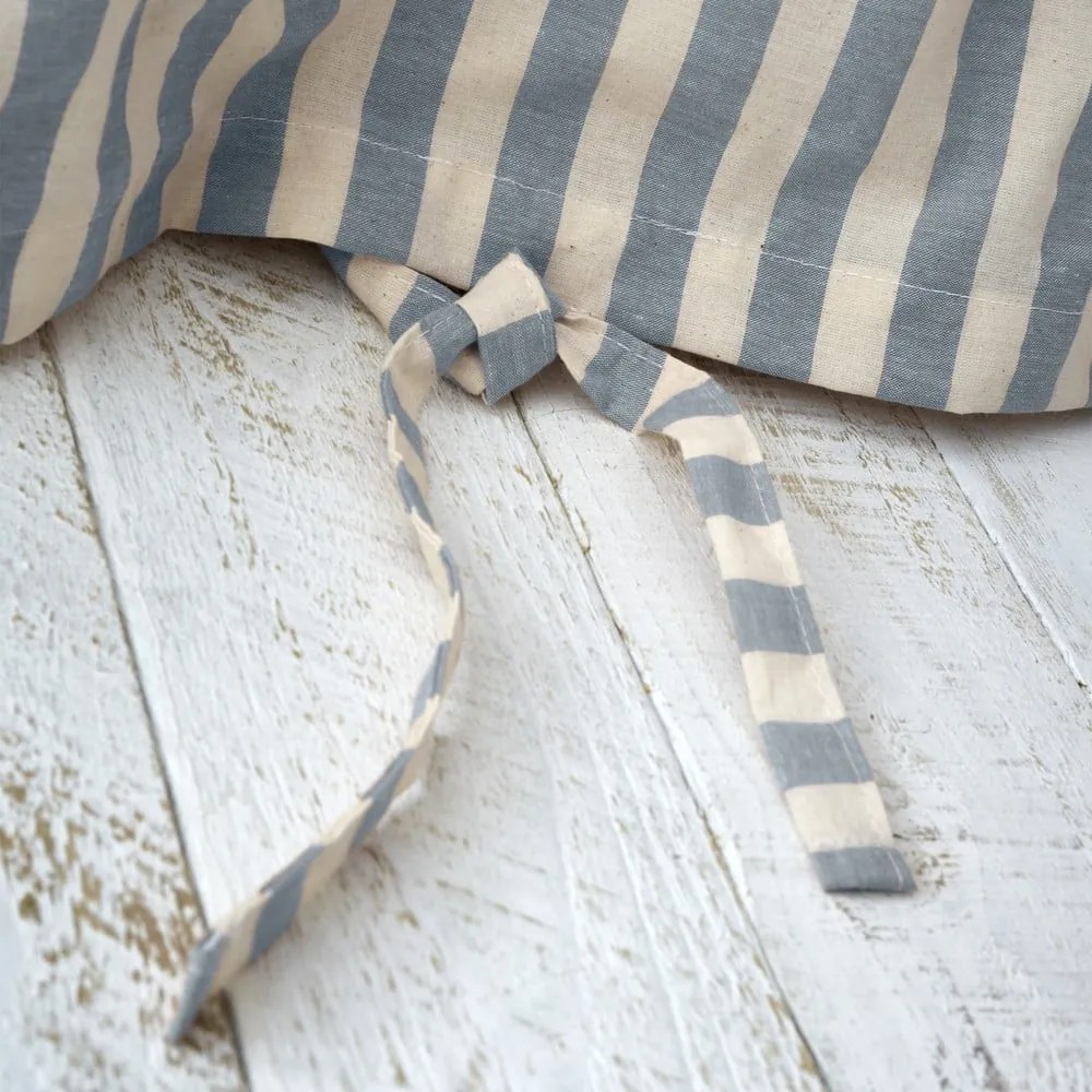 Kék kétszemélyes hosszabbított ágyneműhuzat 230x220 cm Zanzibar Stripe – Pineapple Elephant