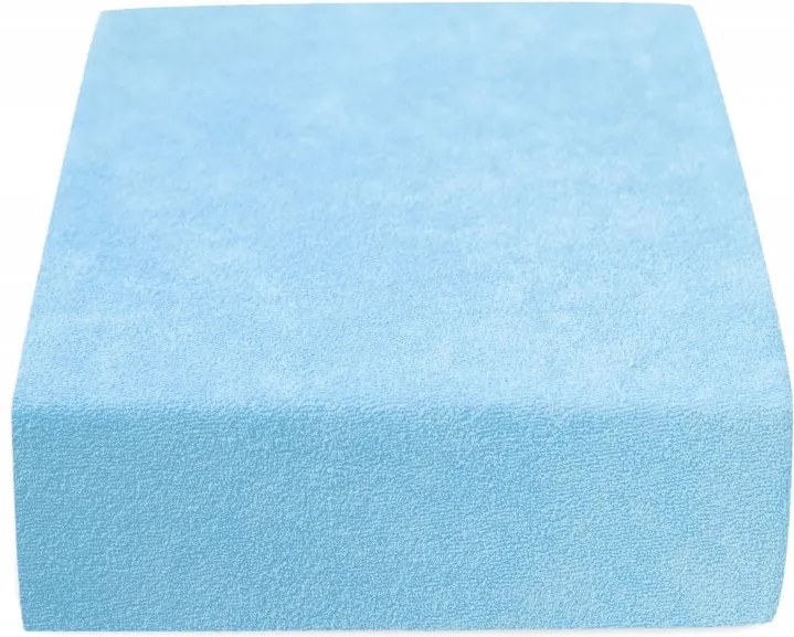 Gyerek frottír lepedő 70x140 cm világoskék