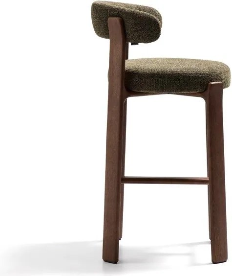 Zöld-sötét natúr színű kőrisfa bárszék (ülésmagasság 75 cm) Granite – Kave Home