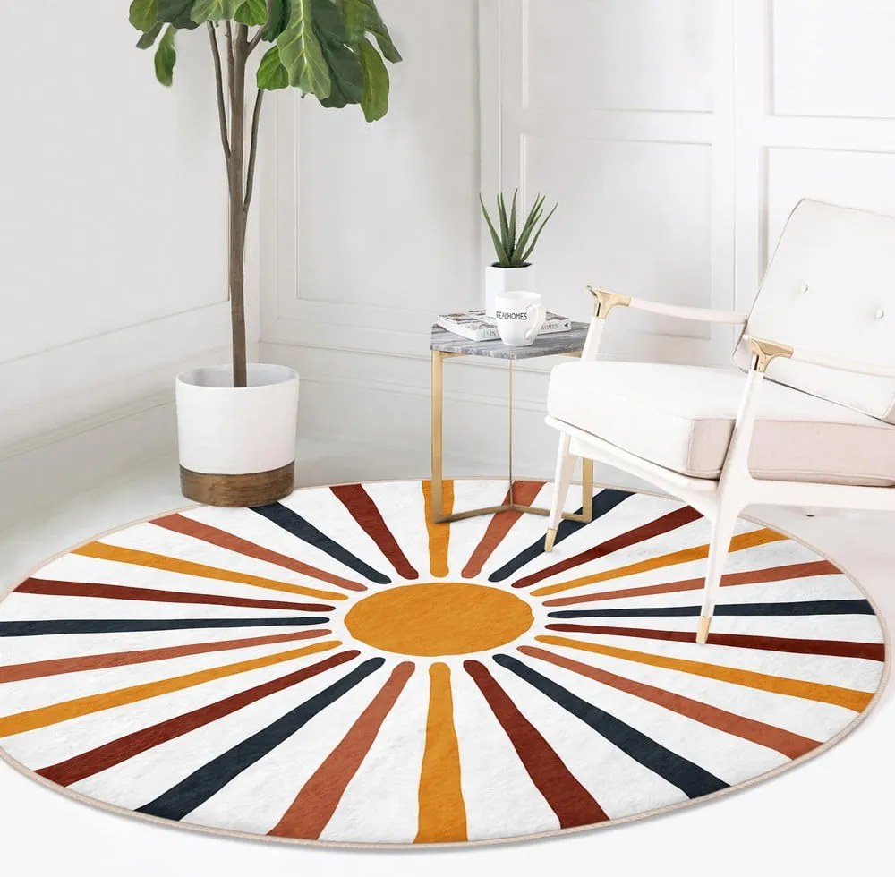 Mosható-robotporszívóval tisztítható kerek szőnyeg ø 120 cm Comfort – Mila Home