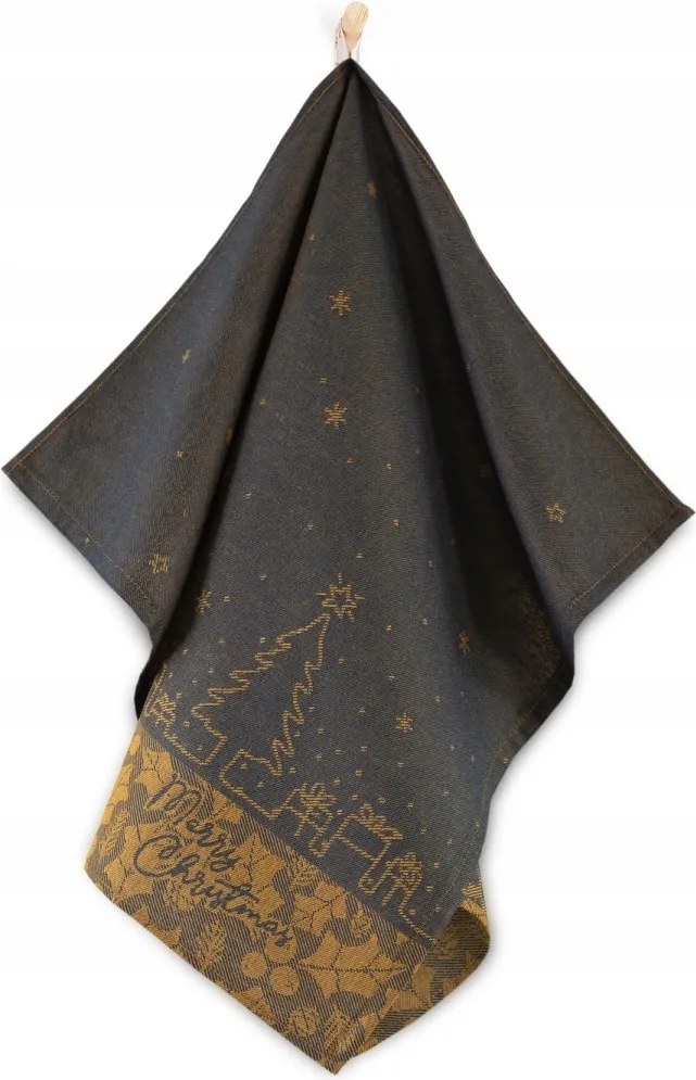 Karácsonyi konyhai törlőkendő Zwoltex Merry Christmas sötétkék