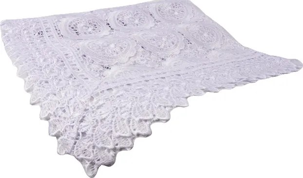 Abrosz Gipszkartonnal 160x300 Csipkével Fehér Ecru