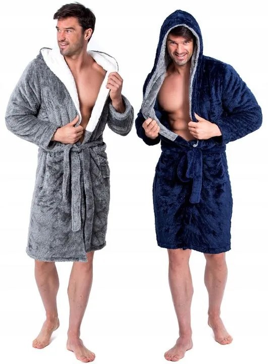 Fürdőköpeny Jordan Navy-Grey Men M