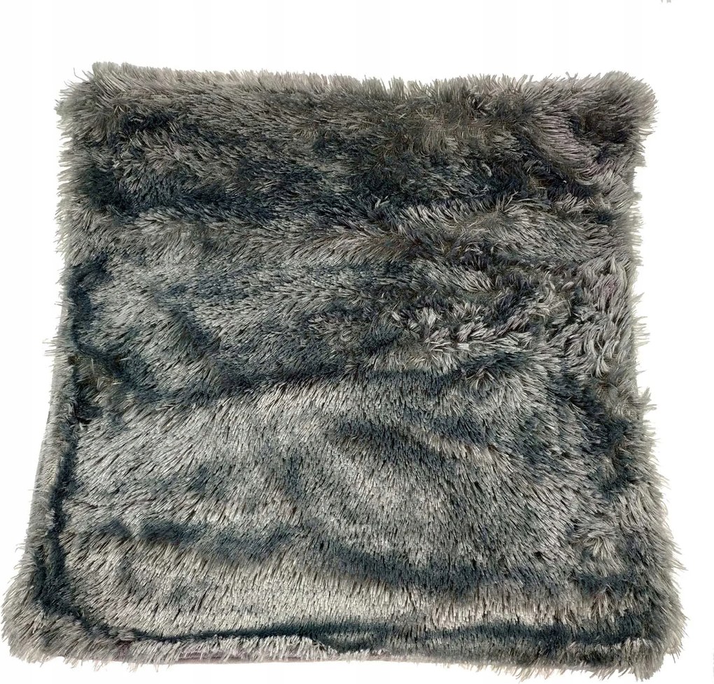 Dekorációs Párnahuzat 45 x 45 cm Szőrmés Szürke