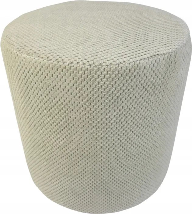 Zefir dot kerek puff Világos bézs