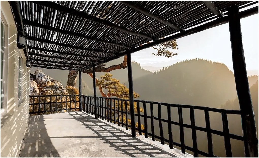 3D fotótapéta kilátás a teraszról fotótapéta 254 x 184