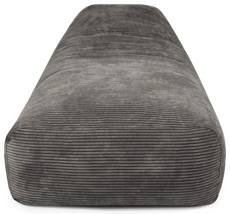 Mustársárga kordbársony babzsákfotel Snug Long 140 – SLOWDOWN