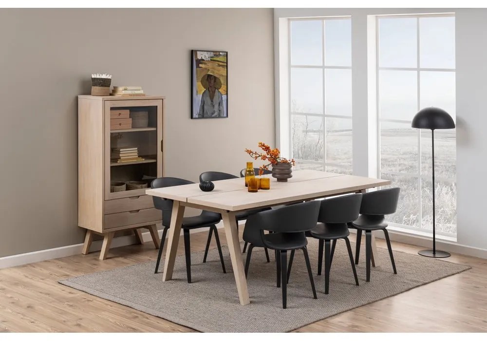 Tálalószekrény tölgyfa dekorral 72x145 cm A-Line - Actona