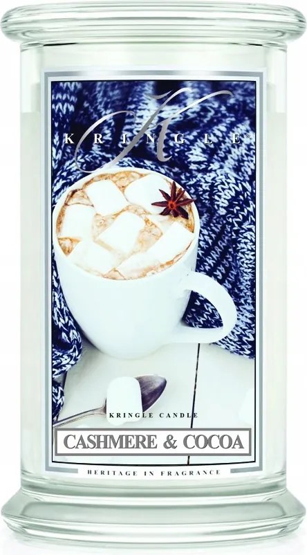 Nagy méretű Cashmere &amp; Cocoa gyertya Kringle Candle