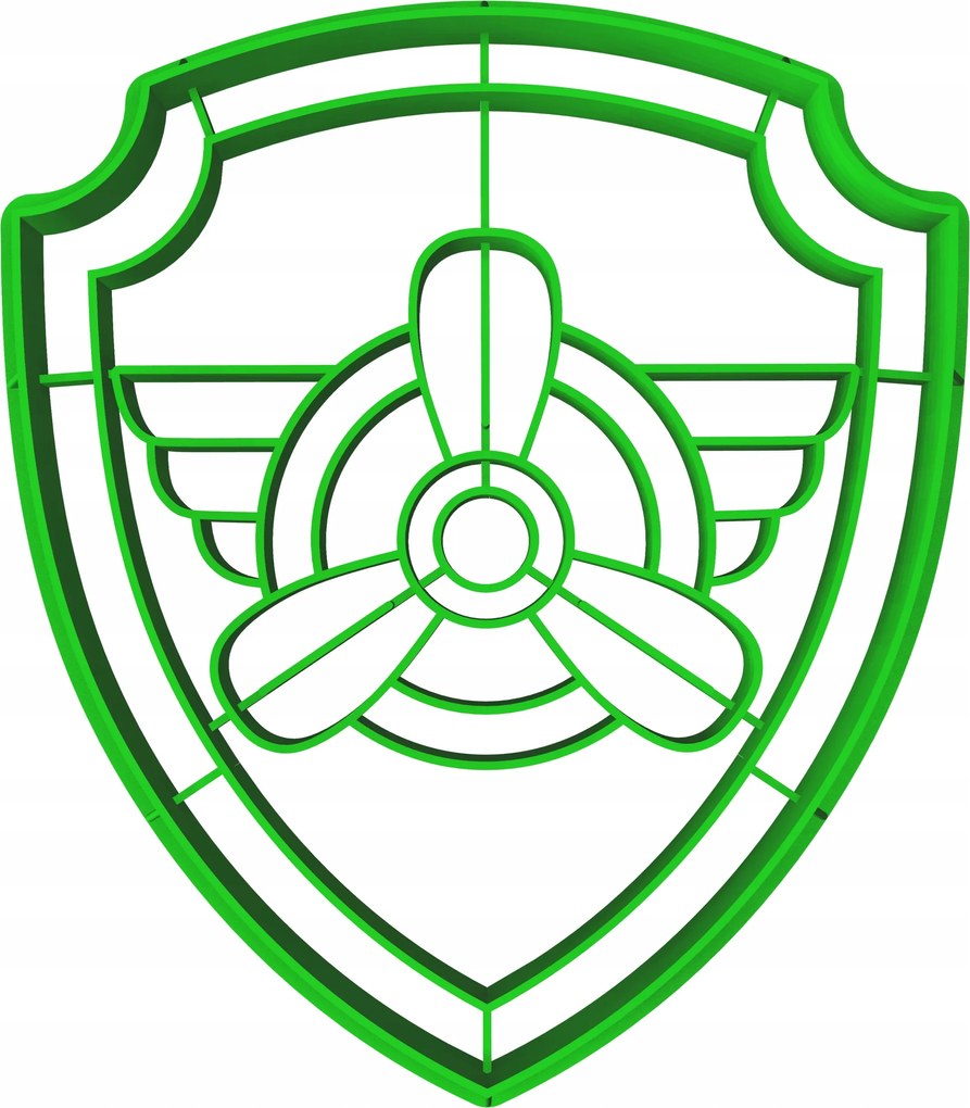 Sütemény lyukasztó bélyegzővel Nagy mese Mancs Őrjárat Skye kitűző 10cm