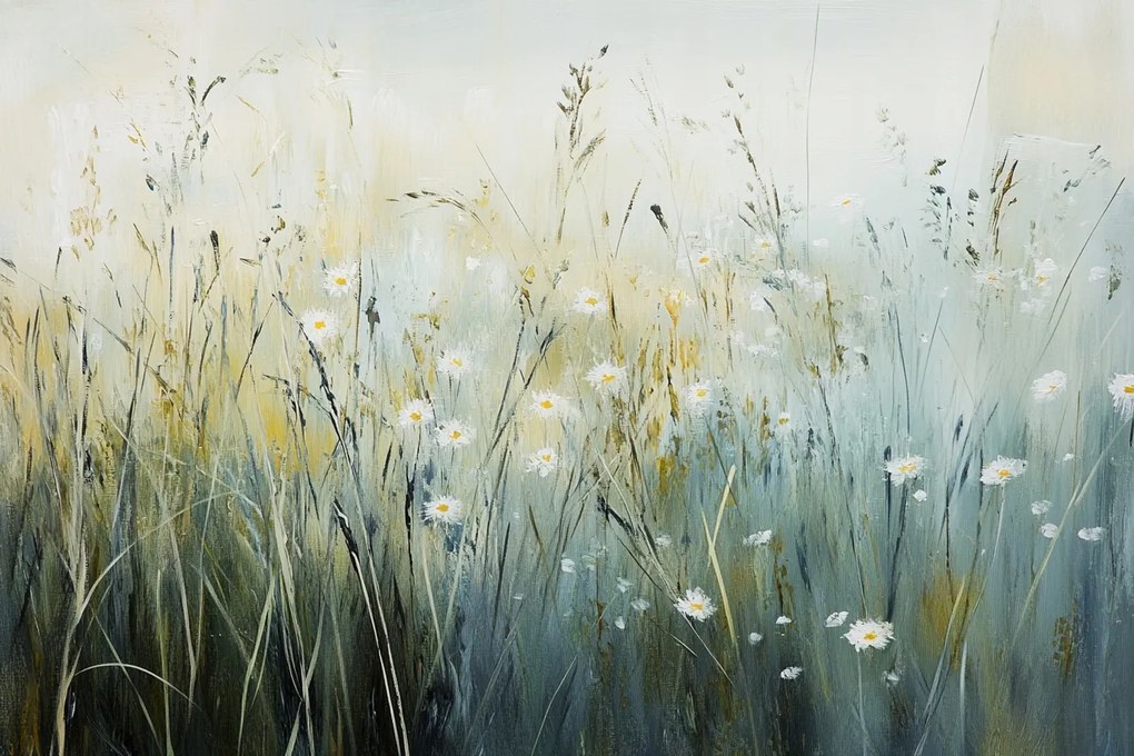 Fotótapéta Flizelina Grafika Természet Rét Virágok Margaréták 368x254 ragasztó