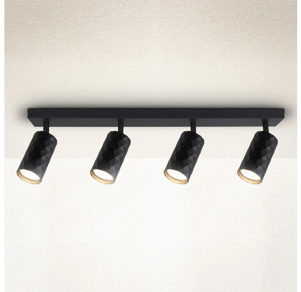 Brilagi - SELE DIAMANT spotlámpa 4xGU10/30W/230V fekete