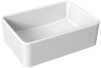 Mosdó lapra Jika Cubito 50x35 cm fehér színben fényes felülettel csaptelep nyílás nélkül, túlfolyás nélkül H8184230001121
