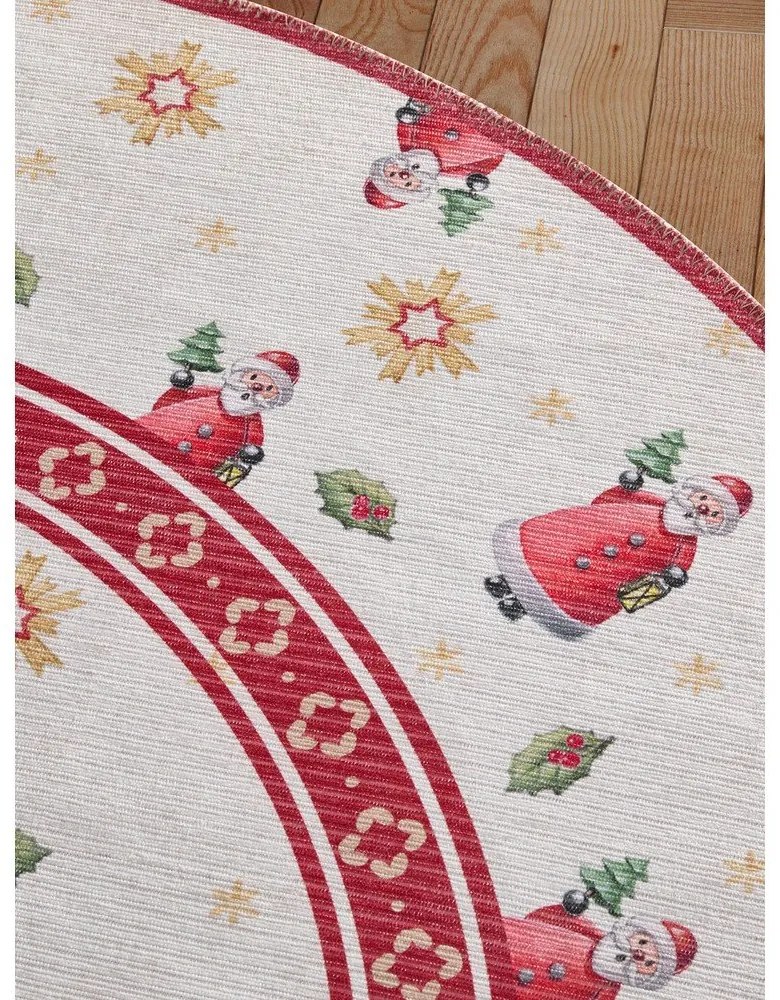 Piros kerek szőnyeg karácsonyi mintával ø 160 cm Toy's Delight Santa Claus – Villeroy&amp;Boch